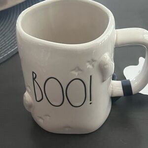 Rae Dunn Cream 'Boo!' Halloween Mug